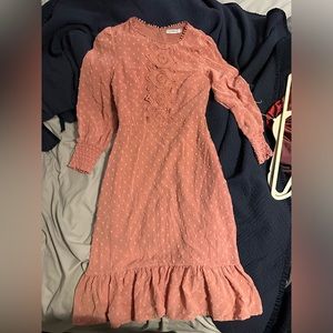 Pink long sleeve dress from Fehrnvi boutique. Size small